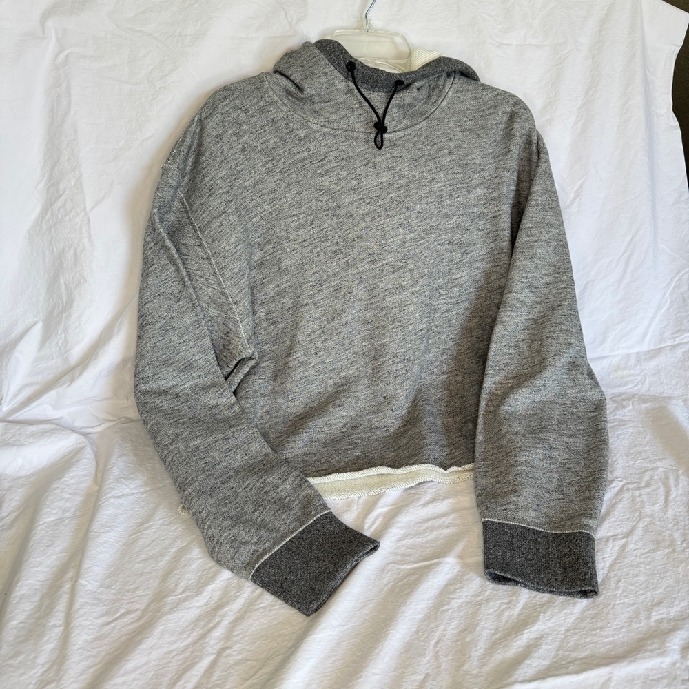 Nwot: Rag & Bone Heather Gray Cropped Hoodie